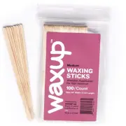 100 Small Wax Sticks for Waxing, Wooden Applicators Spatulas for Body Hair re...