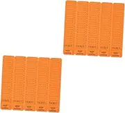 SHOWERORO 2sets Playground Tickets Event Vouchers Raffle Tickets Diverse Awards 100pcs*2