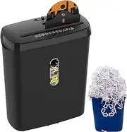 8-Sheet Automatic Paper Shredder Machine, 12L Shreds Paper/Card/CD Office Shredder, 160W A4 Paper Electric Shredder Strip Cut Shredding Machine for Document Home Office Use
