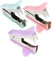 HOODANCOS Stylish Desk Stapler Design Staple Remover Tool 3 Pack Set for Office and Home Use