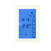 Radiant GTSW-DUAL-V Glass Fronted Dual Purpose Thermostat & Timer Switch - Vertical - White