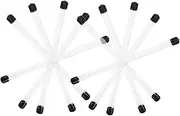 Homoyoyo Laboratory Round Tube 230x12mm Rigid Plastic Storage Tube Caps Empty Round Tubing for DIY and Crafts