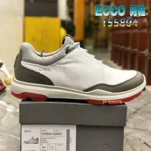 正貨ECCO GOLF BIOM HYBRID 3 混能高爾夫球鞋 ECCO休閒鞋 頂級皮革 防水 舒適 155804