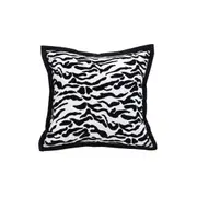SOGA 45cm Black and White Luxury Cushion Light Mottled Texture Decorative Square Pillow Living Room