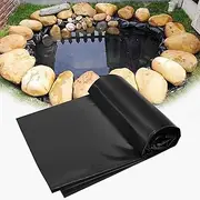 Pond Liners for Outdoor Ponds, 5 Mil Fish Pond HDPE Liner, 1x8m 2x10m 3x12m 4x5m 5x6m 6x7m 7x12m 8x10m 10x15m Black Rubber Pond Liner for Outdoor Ponds,Koi Ponds,Garden Fountain, Waterfall(10x15m(32.8