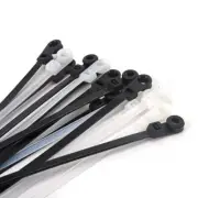 100PCS 4x150/4x200mm Nylon Cable Zip Ties Self Locking Loop Wrap Bundle Straps