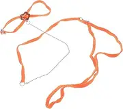 SUPVOX 1.2m Reptile Harness Leash for Lizards Reptile Accessories Orange Nylon Metal Adjustable Easy to Use