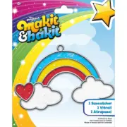 Colorbok Makit & Bakit Suncatcher Kit-Rainbow W/Clouds