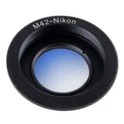 M42 Pentax screw mount Lens to Nikon F Ai-s Camera adapter Ring w Glass Infinity