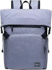 [KAUKKO] Casual Daypacks&Multipurpose Backpacks，Outdoor Backpack,Travel Casual Rucksack，Laptop Backpack Fits 15" (09GREY)