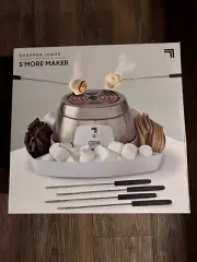 Sharper Image Electric Tabletop S’mores Maker Campfire Quality Indoors New