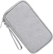 HOMSFOU Travel Digital Carrying Pouch Travel Electronics Organizer Bag Potable Charger Portable Charger Case Bag for Data Cable Charger Battery Charger Portable Chargers Travel Storage Bag