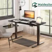 Maidesite Height Adjustable Electric Sit Stand Desk Dual Motors 3 Stage Frame