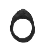 scratch volcanic bangle in wood L,M Black