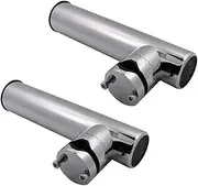 2PCS 316 Stainless Steel Stand Clamp On Fishing Rod Sea Fishing Rod Holder Boat Yacht Adjtable Fish Rod Holder Accessories Har Deck Hardware Accessories