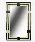 Handmade Bone inlay Geometric Pattern Mirror Frame with free Mirror for Home
