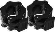 Barbell Dumbbell Buckle Heavy-Duty Quick Release Weight Clips Quick Release Weightlifting Clips Durable Gym Accessories for Weightlifting Barbell Locks Abs Black