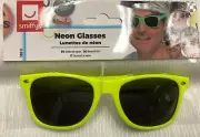 1980s Retro Glasses 80s Neon Yellow Costume Sunglasses Fancy Dress