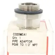 NIB EATON CUTLER-HAMMER C320MSA1 PIPE ADAPTOR PG16 TO 1/2'' NPT
