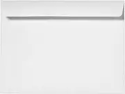 LUXPaper 10 x 13 Booklet Envelopes | Bright White | 28lb. Text | 50 Qty