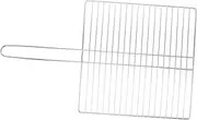 CHICAMPERA Heavy Duty Metal Fish Grill Net with Convenient Handle for Outdoor BBQ for Grilling Meat and Vegetables Easy to Clean Wire Mesh Rack for Camping and Picnics