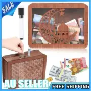 Wooden Money Box-Money with Counter-Money Children's Savings Target 1RCR
