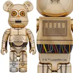 【萬世玩具】BE@RBRICK C-3PO 1000％ STAR WARS星際大戰 電鍍 金