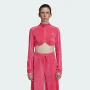 Size XL- Adidas Originals x Jeremy Scott Women's Crop Track Top, Solar Pink.