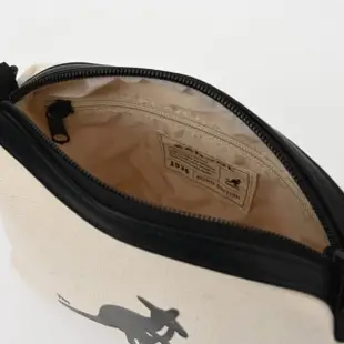【KANGOL】英國袋鼠帆布側背包饅頭小方包