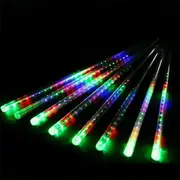Ozoffer 288LED Solar String Light Colourful Meteor Shower Rain Tree Flowing Lighting XMAS Party
