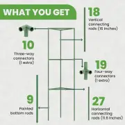 Tomato Cage Sturdy - Large Trellis Stakes and Plant Support Structures for Ve...