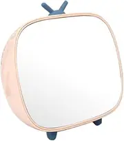 DRESSOOS 1pc Storage Mirror Desk Tv Shaped Makeup Mirror Makeup Pallets Vintage Mirror Desk Placing Mirror Simple Makeup Mirror Desktop Vanity Mirror Creative Makeup Mirror Glass