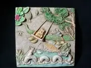 Harmony Kingdom Lord Byron's Secret Garden Swing Time Magnetic Tile NIB