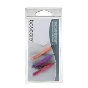 Basicare Stainless Steel Mini Tweezers With Precise Tips Set Of 3