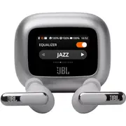 JBL Live Beam 3 TWS Noise Cancelling In-Ear Headphones (Silver)