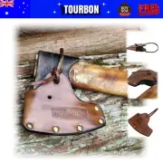 Tourbon Leather Felling Axe Holder Hatchet Guard Blade Protection Cover Sheath
