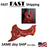 bronze / brown / red ISH --- bird / hummingbird pick guard --- NEW - pickguard
