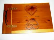 Our Honeymoon Wood Photo Album Old Fort Niagara, NY Unused CE