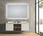 3 Colurs LED Mirror 600/750/800/900/1200/1500 Touch Sensor Backlit Frosted Edge