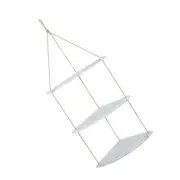 Wall Corner Flowerpot Shelf Rustic Wood Shelves Farmhouse Hanging Rope Shelf