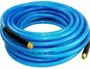 100' 3/8" ID Air Hose Ultra-Flexible Braided Polyprothane 100FT Iron flexible