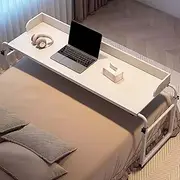 Hospital Table Overbed, Adjustable Overbed Table, Overbed Desk On Wheels, Mobile Overbed Desk, Over Bed Table for Home and Hospital (1)