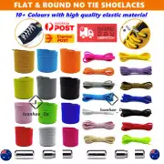 Flat No Tie Shoe Laces Lock Elastic Shoelaces Lazy Laces Sneakers Kids Adults