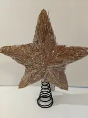 North Pole Christmas Tree Topper Gold Star Decoration