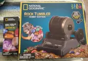 NIB National Geographic Hobby Rock Tumbler Kit and Gemstone Mix Refill Pack