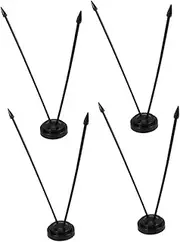 DECOMELODY 4pcs Flag Pole Holder for Ground Durable Indoor Flag Stand with Exceptional Stability Lightweight Design for Easy Setup and Portability Base