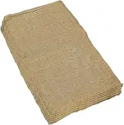 10 PCS Heavy Duty Large Natural Hessian Bag Jute Sisal Sack for Flood Rescue Garden Produce Chaff Farm Storage Animal Clothes Cover Landscaping 60cm W x 100cm H