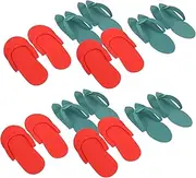 16 Pairs Pedicure Slippers for Beauty Salon Sliers Flip-flops Disposable Footwear Random Style Manicure Shoes