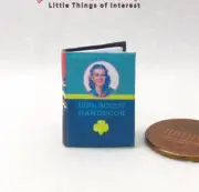 GIRL SCOUT HANDBOOK Miniature 1:12 Scale Illustrated Readable Book Bl