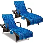 NISDOING Lounge Chair Towel Cover Beach Chair Cover Pack of 2 Pool Lounge Cha...